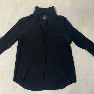Club Monaco Black Button Down Shirt